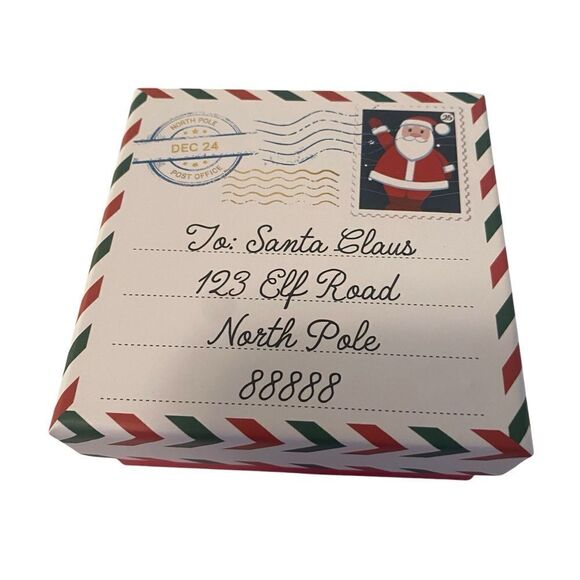 Red and White Heart Shaped Candy Cane Dangle Earrings - Picture 6 of 7